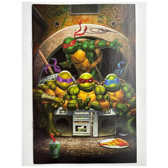 Teenage Mutant Ninja Turtles #7 signed by Sajad Shah with COA Virgin Variant NM - Picture 1 of 1